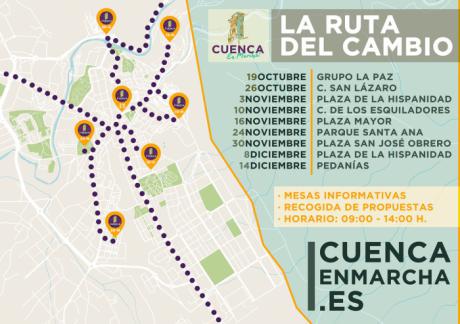 El programa participativo “Cuenca, En Marcha!” sale a las calles de Cuenca con la Ruta del Cambio
