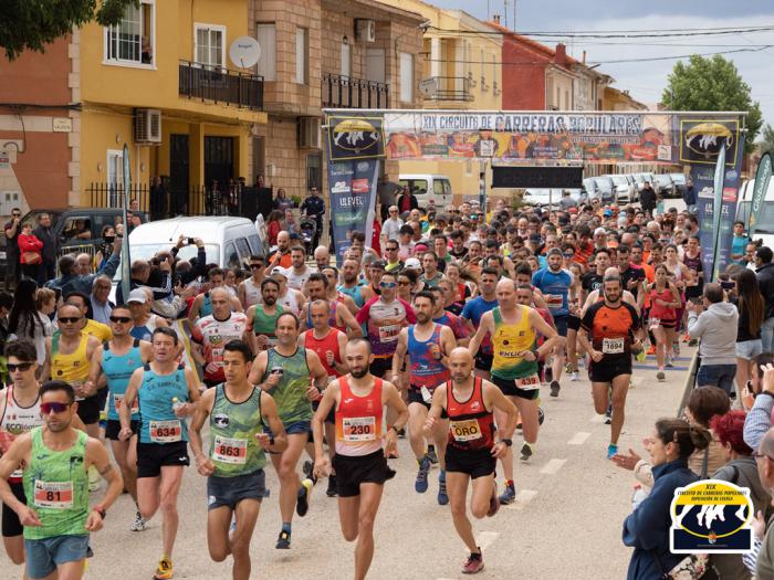 Andrés Felipe Sarta y Mª José Engra se adjudican LA XIV C.P. 10k La Pita de El Herrumblar bajo un intenso aguacero