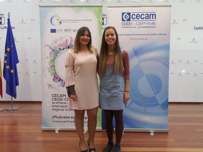 Dos jóvenes conquenses hacen prácticas en Bruselas dentro del programa de movilidad europea de CECAM
