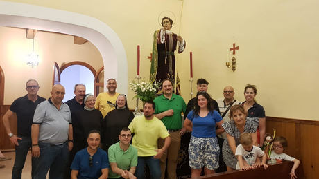 La imagen de San Juan Apóstol Evangelista cambiará temporalmente de ubicación debido a las obras en El Salvador