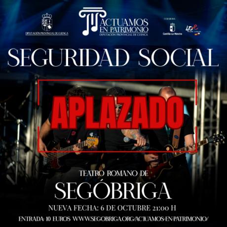 Las previsiones meteorológicas obligan a aplazar el concierto de Seguridad Social previsto para este viernes en Segóbriga