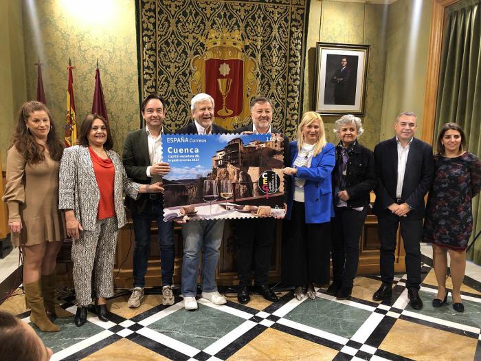 Presentado el sello dedicado a Cuenca como Capital Española de la Gastronomía 2023