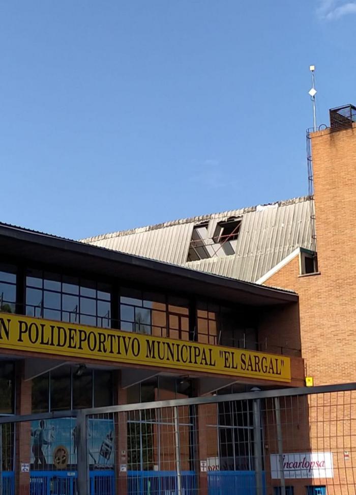 Cuenca en Marcha pide el arreglo del techo de El Sargal ante el inicio de las escuelas y competiciones deportivas