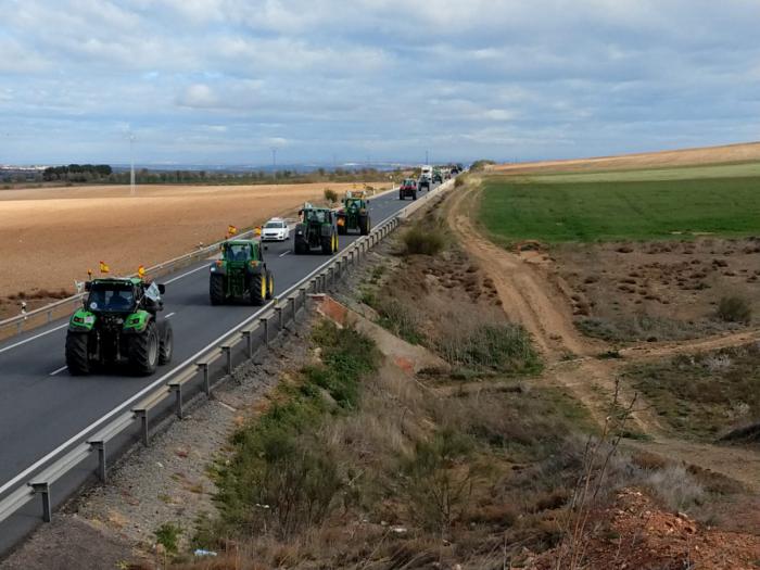 Unión de Uniones de Castilla-La Mancha y las Plataformas movilizan a los agricultores en Toledo para defender su trabajo y su futuro