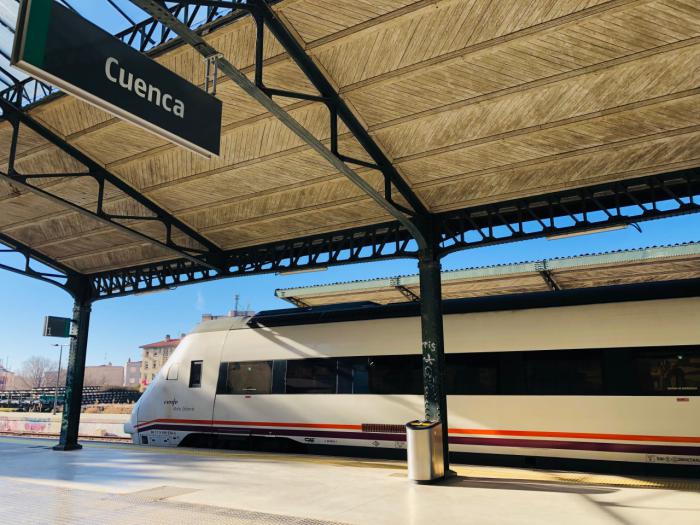 Antigua estación del ferrocarril en el centro de Cuenca