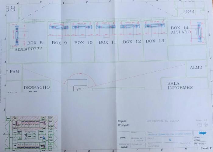 El PP afirma que la remodelación de la UCI proyectada por Cospedal superaba los cuatro millones de euros