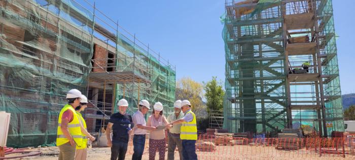 El parque de bomberos de Priego supera el 25 por ciento de ejecución de la obra