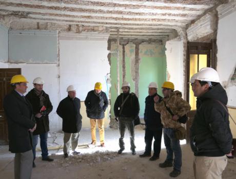 El Alcalde visita las obras de Rehabilitación de la Casa del Corregidor