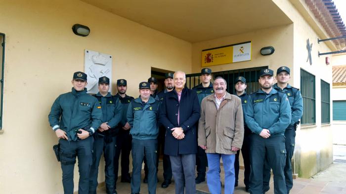 El subdelegado del Gobierno en Cuenca visita el cuartel de la Guardia Civil de Villalba de la Sierra