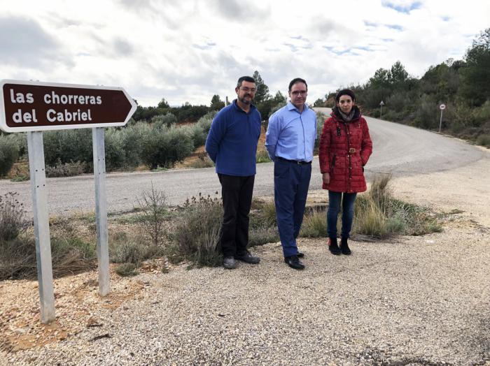 Diputación acondiciona el camino de acceso a Las Chorreras desde Víllora con una inversión de 73.000 euros