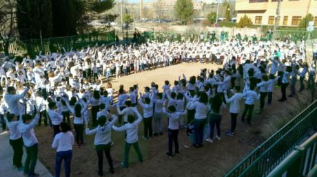 Día escolar de la Paz y la no violencia en el colegio de Santa Ana