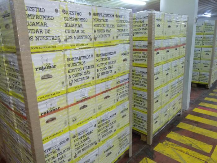 Rujamar dona más de 600.000 huevos a distintos bancos de alimentos de todo el país