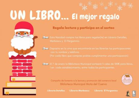 La Biblioteca de Mota del Cuervo sortea 300€ para adquirir libros en las librerías de la localidad