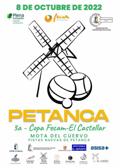 Mota del Cuervo acogerá la III Copa Fecam-Castellar de Petanca
