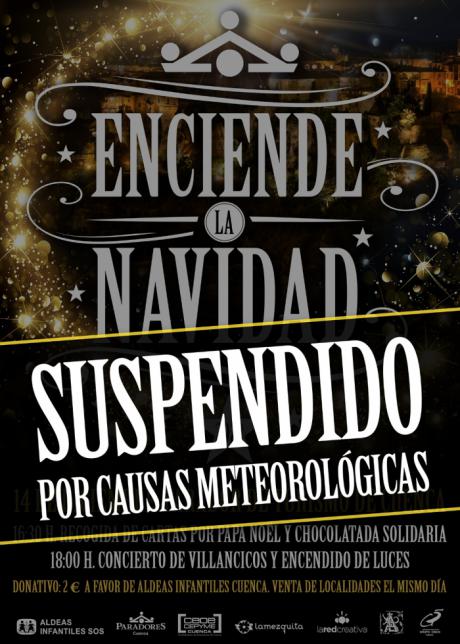 Suspendido el evento “Enciende la Navidad” en el Parador por la previsión de lluvias