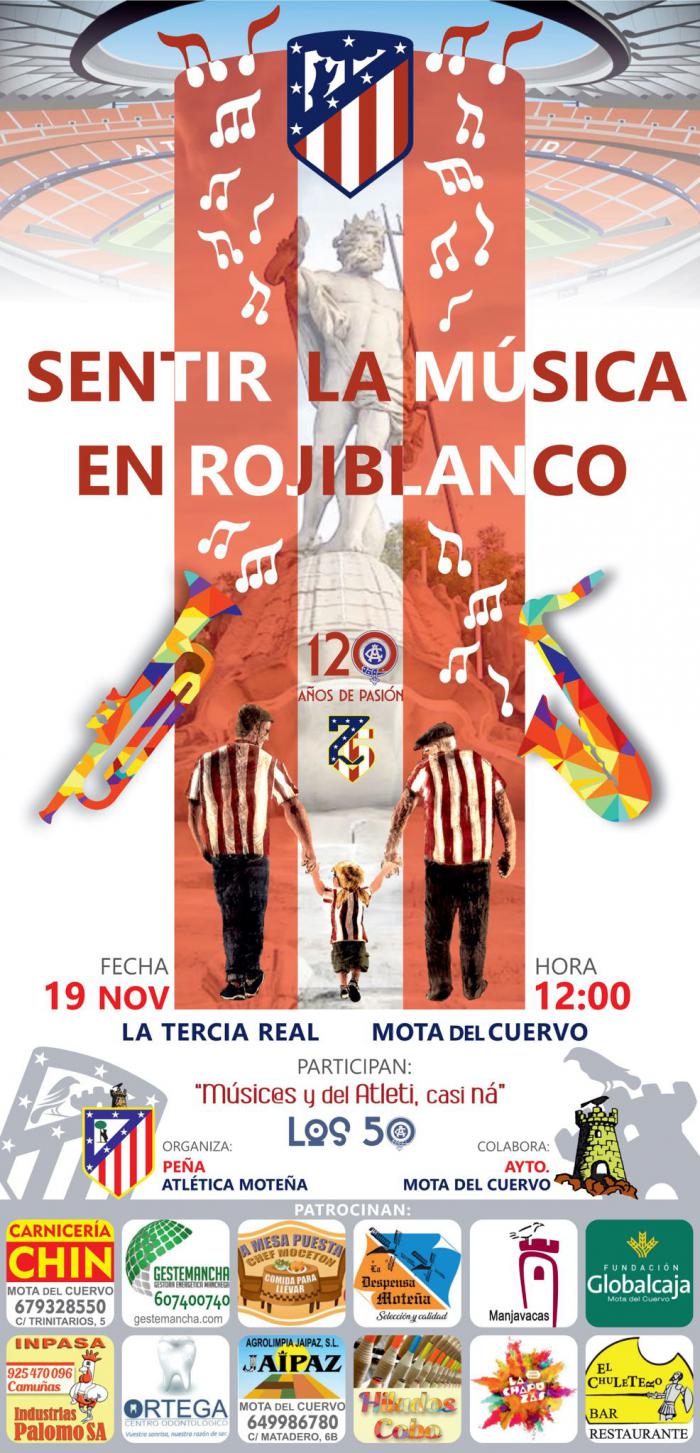 La Peña Altética Moteña celebrará el evento “Sentir la música en Rojiblanco”