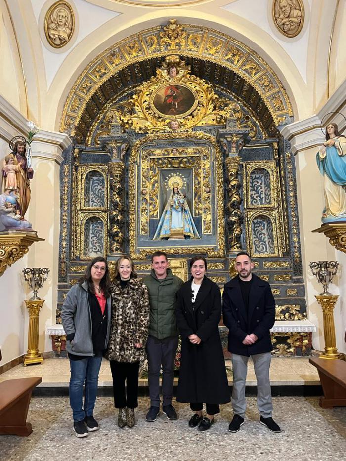 El Hito inaugura el retablo del S. XVIII después de la restauración