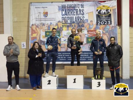 Rosario Gómez y Jesús Montejano triunfan en Casasimarro y ya lideran el Circuito de Carreras Populares