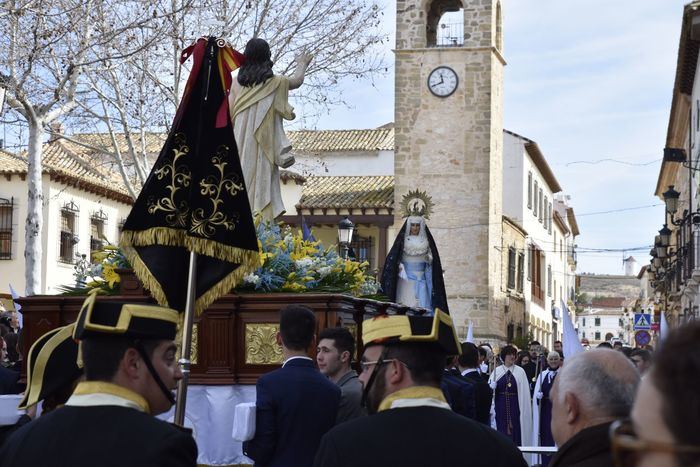 La Procesión del Resucitado pone fin a la Semana Santa Moteña