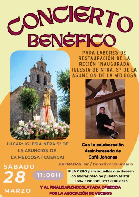 La iglesia de La Melgosa acogerá un concierto benéfico para culminar la restauración del templo