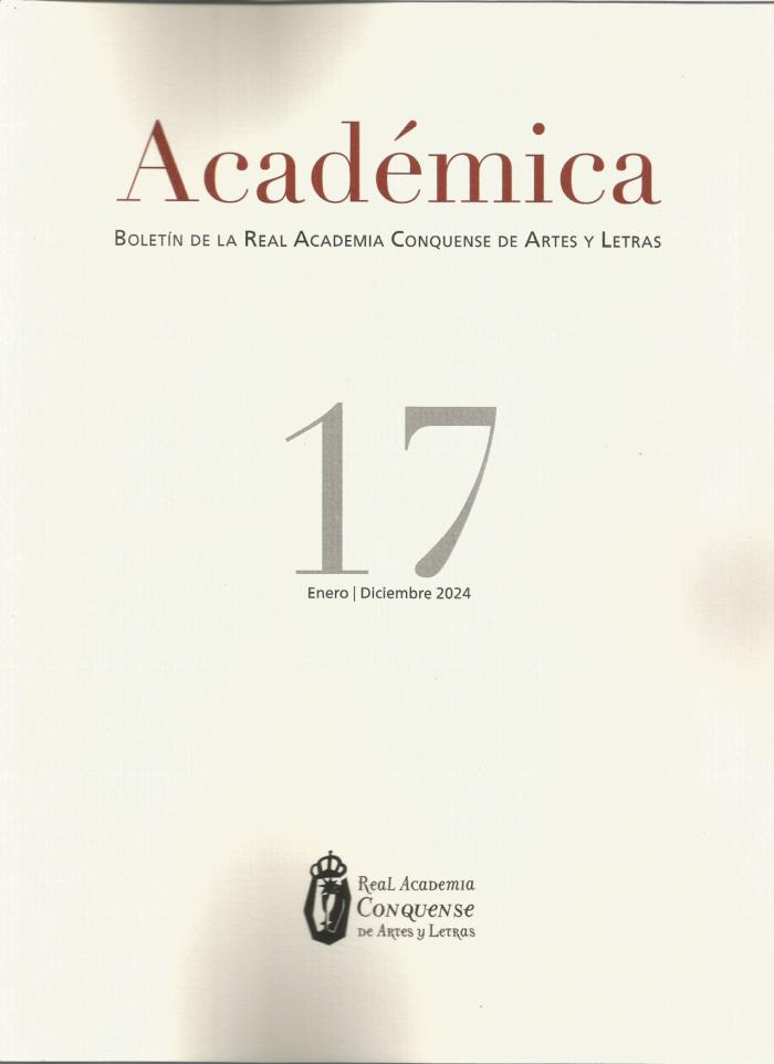 La RACAL lanza el número 17 de “Académica” con más de 300 páginas sobre cultura conquense La RACAL lanza el número 17 de “Académica” con más de 300 páginas sobre cultura conquense