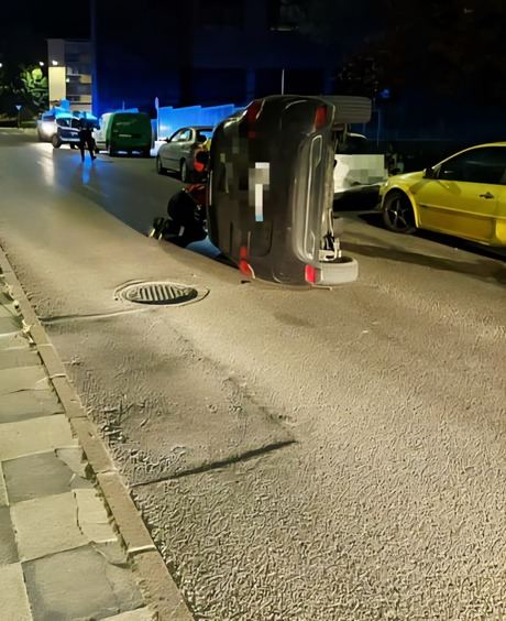 Un coche vuelca en Cuenca y su conductor da positivo en alcohol