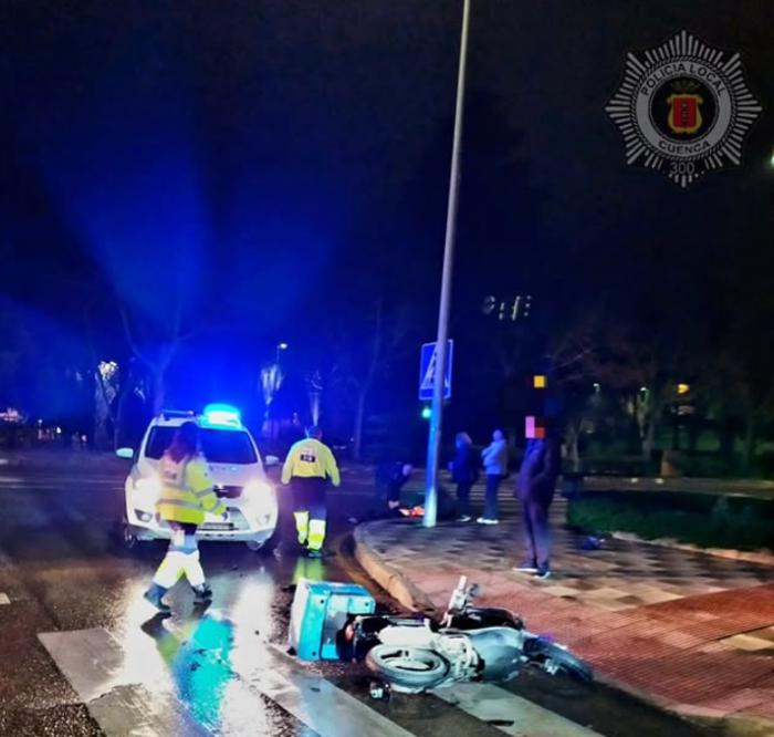 Herido un repartidor de 20 años en un accidente en la Avenida del Mediterráneo