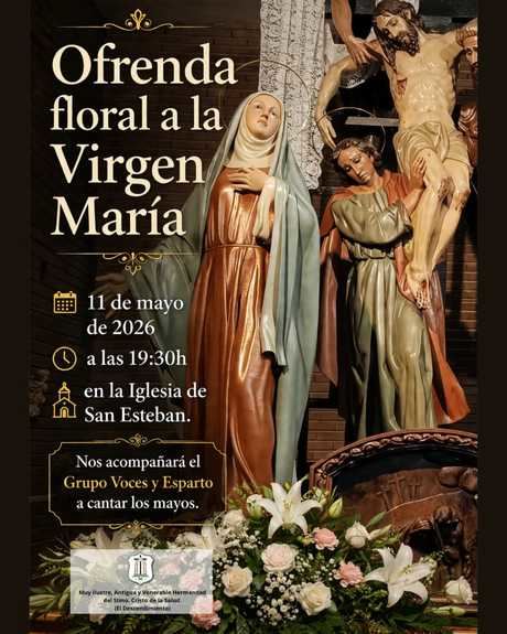 La Virgen del Descendimiento protagoniza los actos marianos de mayo en San Esteban