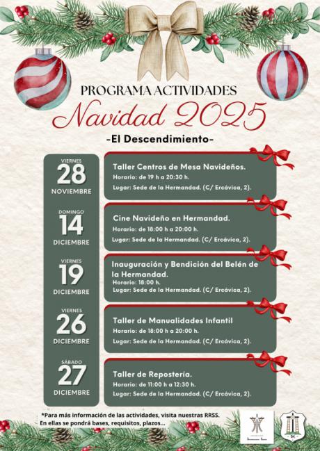 Cine, talleres y Buzón Real: la Hermandad del Descendimiento celebra la Navidad con actividades para toda la familia