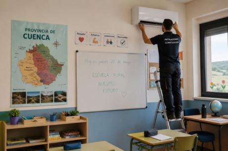 Quince ayuntamientos de la provincia solicitan ayudas para climatizar centros educativos en Cuenca
