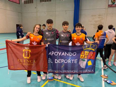 El Bádminton Albatros brilla en el circuito nacional con varios podios en Huelva y Teruel