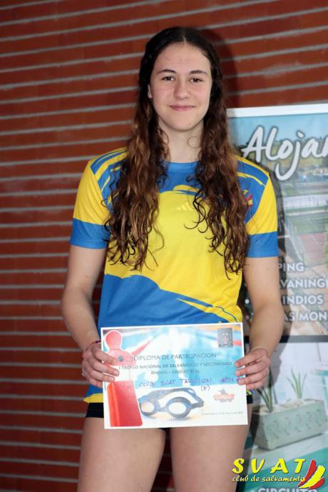 Alicia Bricio Campeona Absoluta del I Trofeo Rhinos de Salvamento y socorrismo de Ciudad Real