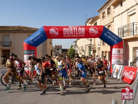 Jesús Tornero gana en individual y Pedro del Pozo y Nacho Buendía se imponen en parejas en el estreno del Circuito de Duatlón en Almonacid del Marquesado
