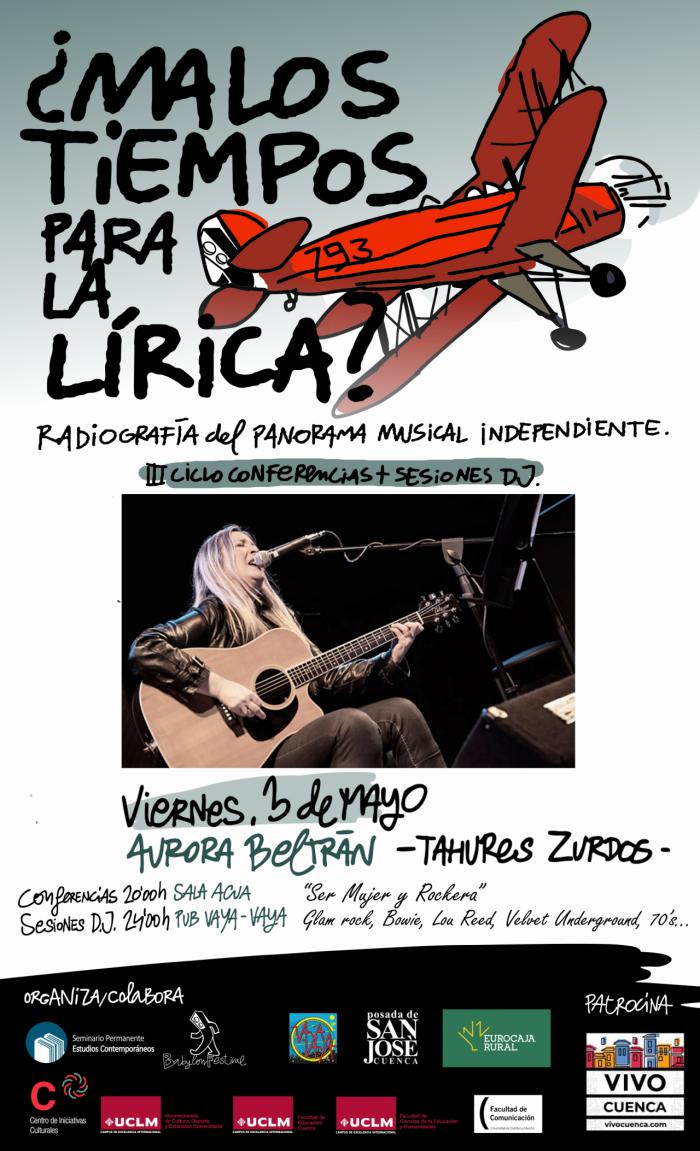 Aurora Beltrán participa este viernes el en ciclo ¿Malos tiempos para la Lírica? Radiografía del panorama musical independiente