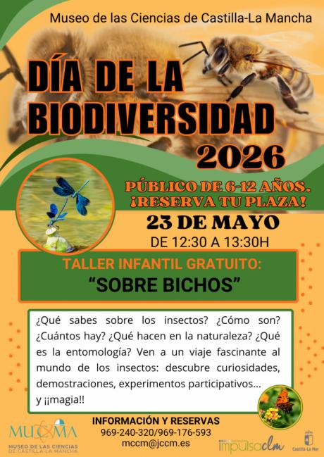 El Museo de las Ciencias celebrará el Día de la Biodiversidad con actividades sobre microbios e insectos