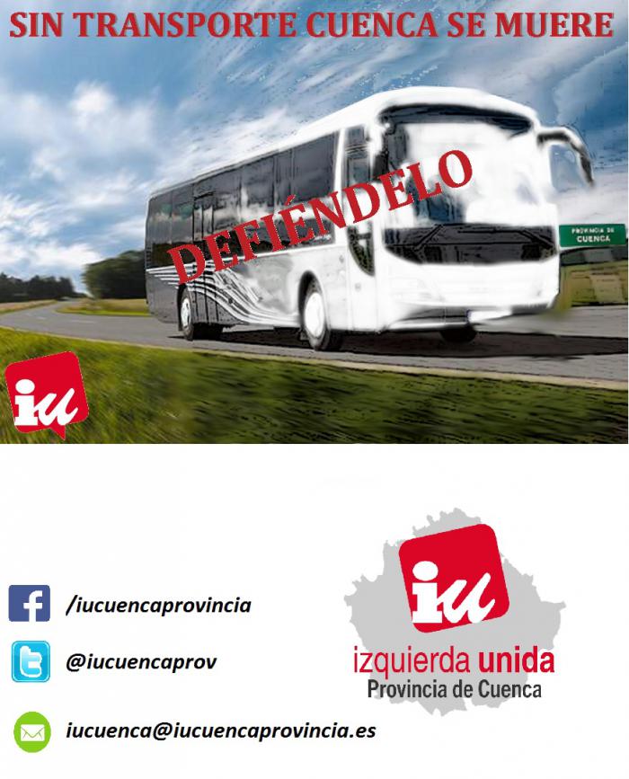 IU denuncia un nuevo aviso de cierre de rutas y paradas de autobús