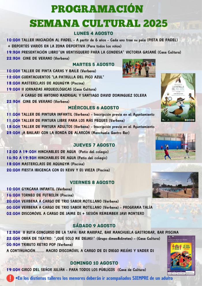 Buenache de Alarcón lo tiene todo listo para celebrar su tradicional Semana Cultural del 4 al 10 de agosto