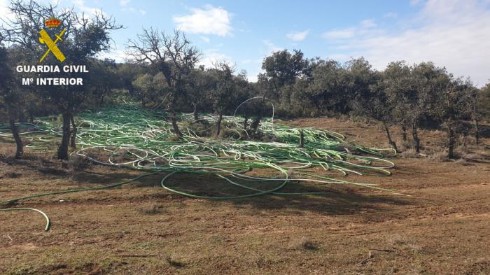 La Guardia Civil investiga a una persona por dos robos de cable de cobre