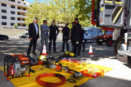 Presentan en Naturama el primer camión de bomberos de los nuevos parques de la Diputación de Cuenca