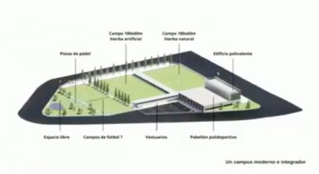 La primera fase del “Campus Deportivo Sport Player” estará lista en 2023