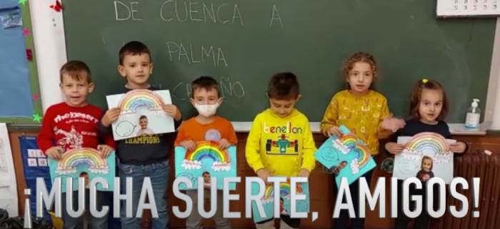 El colegio de Santa Ana muestra su apoyo a «La Palma» con un audiovisual