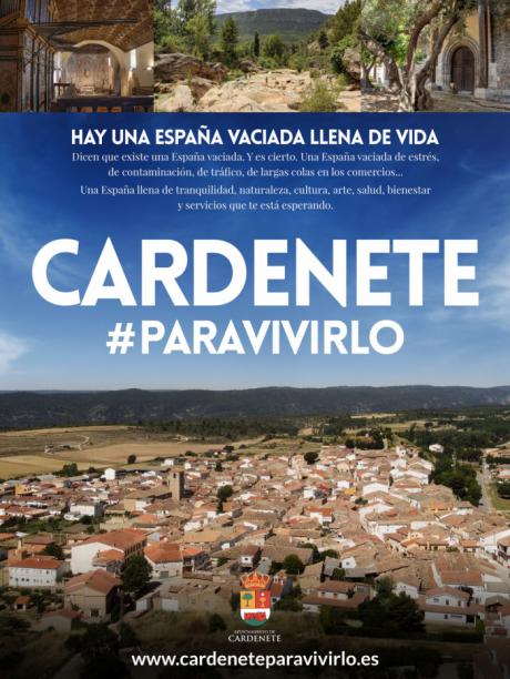 Cardenete lanza una página web para promocionarse como un lugar ideal para vivir