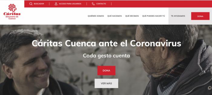 Cáritas Cuenca renueva su página web