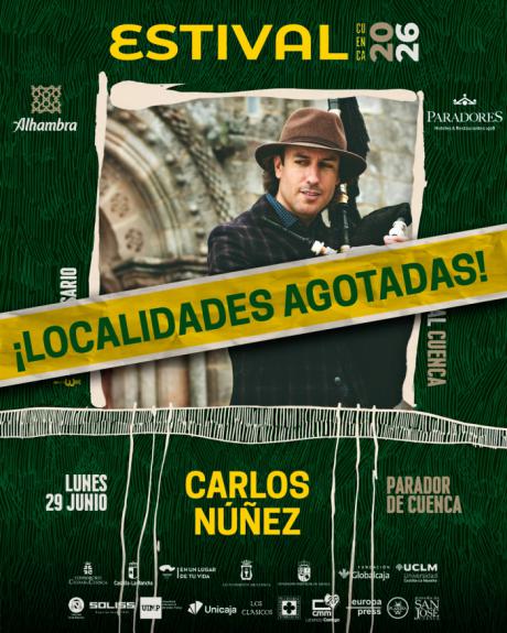 Carlos Núñez agota las entradas de su concierto en Estival Cuenca un mes antes de su celebración