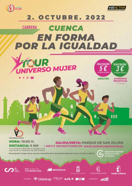 Cuenca se pone la ropa de deporte el sábado por la mañana, previo al Tour Universo Mujer