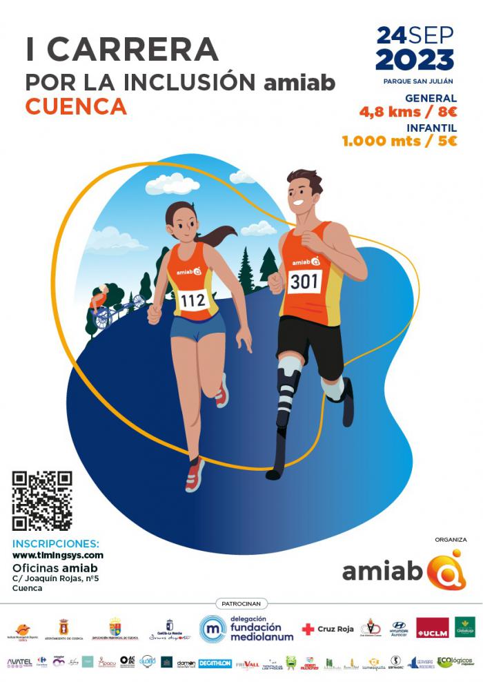 La I Carrera Nocturna por la inclusión de Amiab Cuenca prevista para este domingo se pospone al día 24 de septiembre