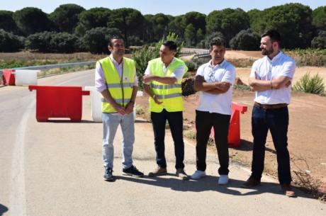 Avanzan las obras de la carretera de Las Mesas con un nuevo puente sobre el río Záncara