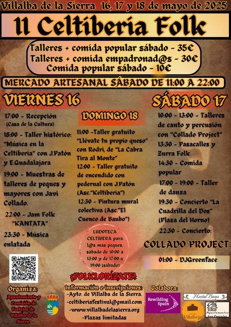 Villalba de la Sierra celebra la II edición del Festival Celtiberia Folk tras el éxito del año pasado