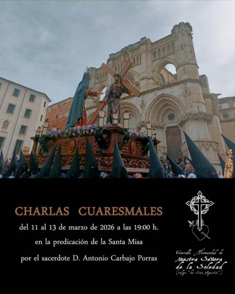 La Hermandad de la Soledad de San Agustín celebra sus tradicionales Charlas Cuaresmales en la iglesia de El Salvador