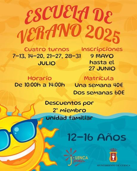 Abierto el plazo de inscripción para la Escuela de Verano del Centro Joven